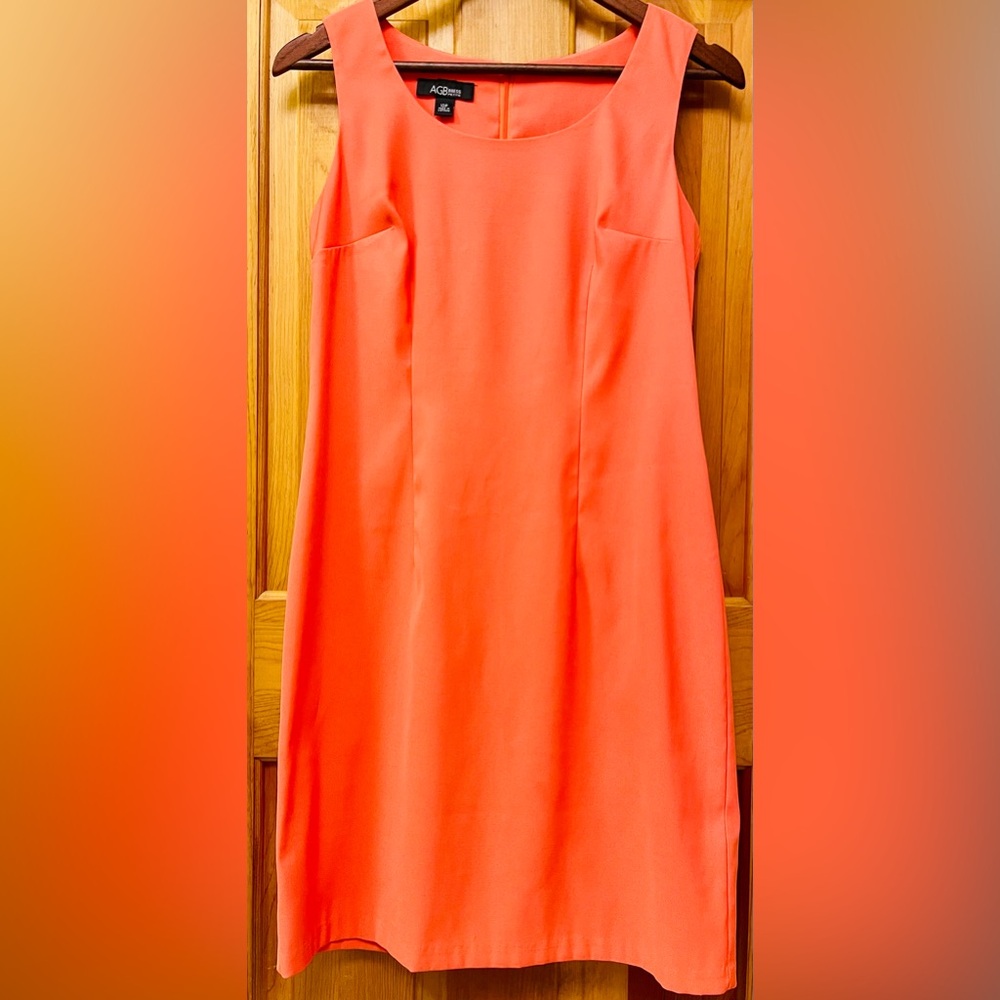 Women’s “AGB Dress Petite” Sleeveless Coral Mini Dress